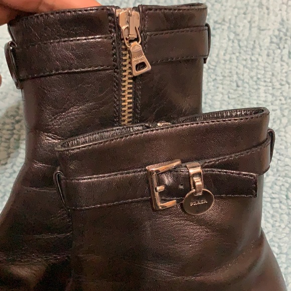 PRADA LEATHER BOOTS - Picture 8 of 12